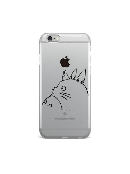 SkinAT|男款|手机配件|SkinAT 大小龙猫透明手机壳 iPhone 6P/6sP