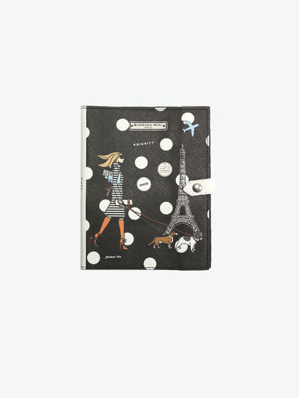 Barbara Rihl|男款|钱包/卡包/手包/钥匙包|Barbara Rihl NOTEBOOK COVER 巴黎漫步印花本册保护套