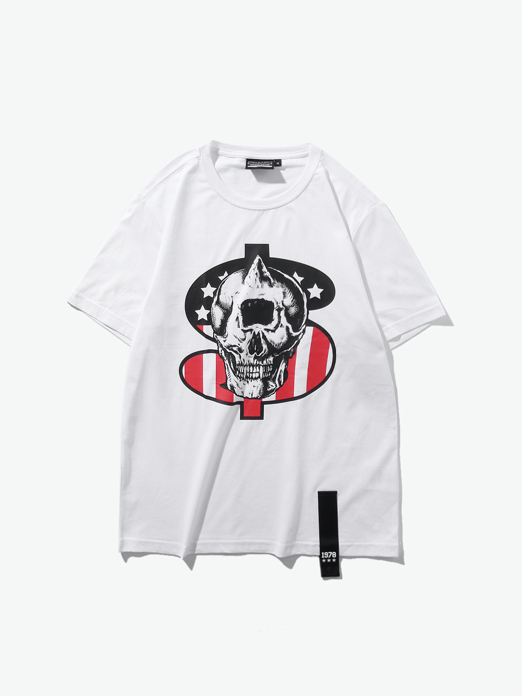 Mishka|男|Mishka 男式短袖骷髅印花T恤