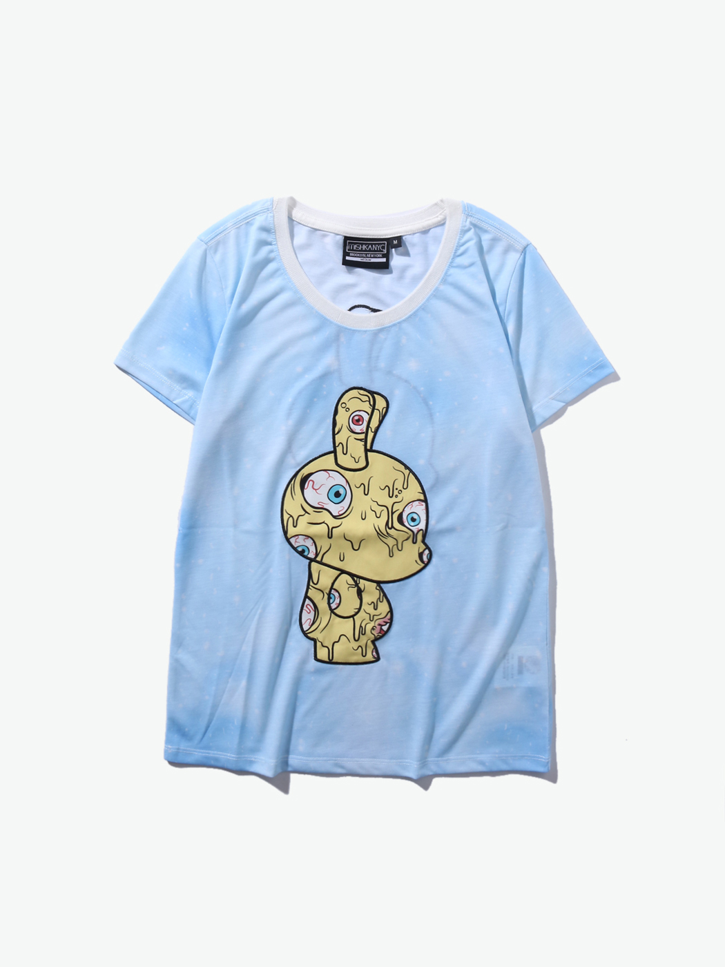 Mishka|女|Mishka 卡通刺绣短袖T恤