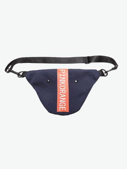 男款|腰包/胸包|PINKORANGE 简约斜挎单肩胸包 藏青色