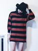 3OMETHINGCHIC|3OMETHINGCHIC|男款|连衣裙|3OMETHINGCHIC 灯笼袖条纹连衣裙