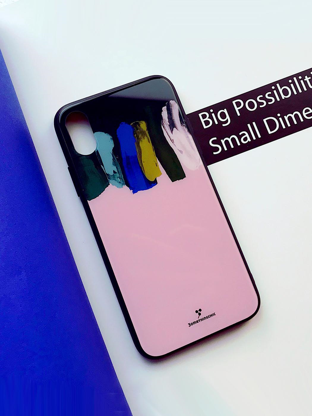 3OMETHINGCHIC|男|女|3OMETHINGCHIC 竖条油彩手机壳 iphone XR/XS Max/X/XS/7P/8P