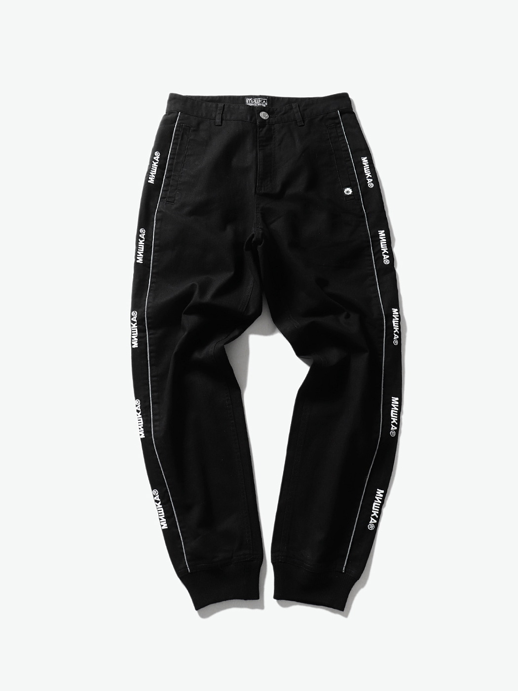 Mishka|男|Mishka 条纹串标运动裤