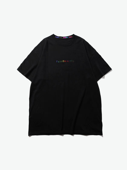 Fuck art,make tees|Fuck art,make tees|男款|T恤|F.A,M.T. “Face the reality.”slogan短袖T恤