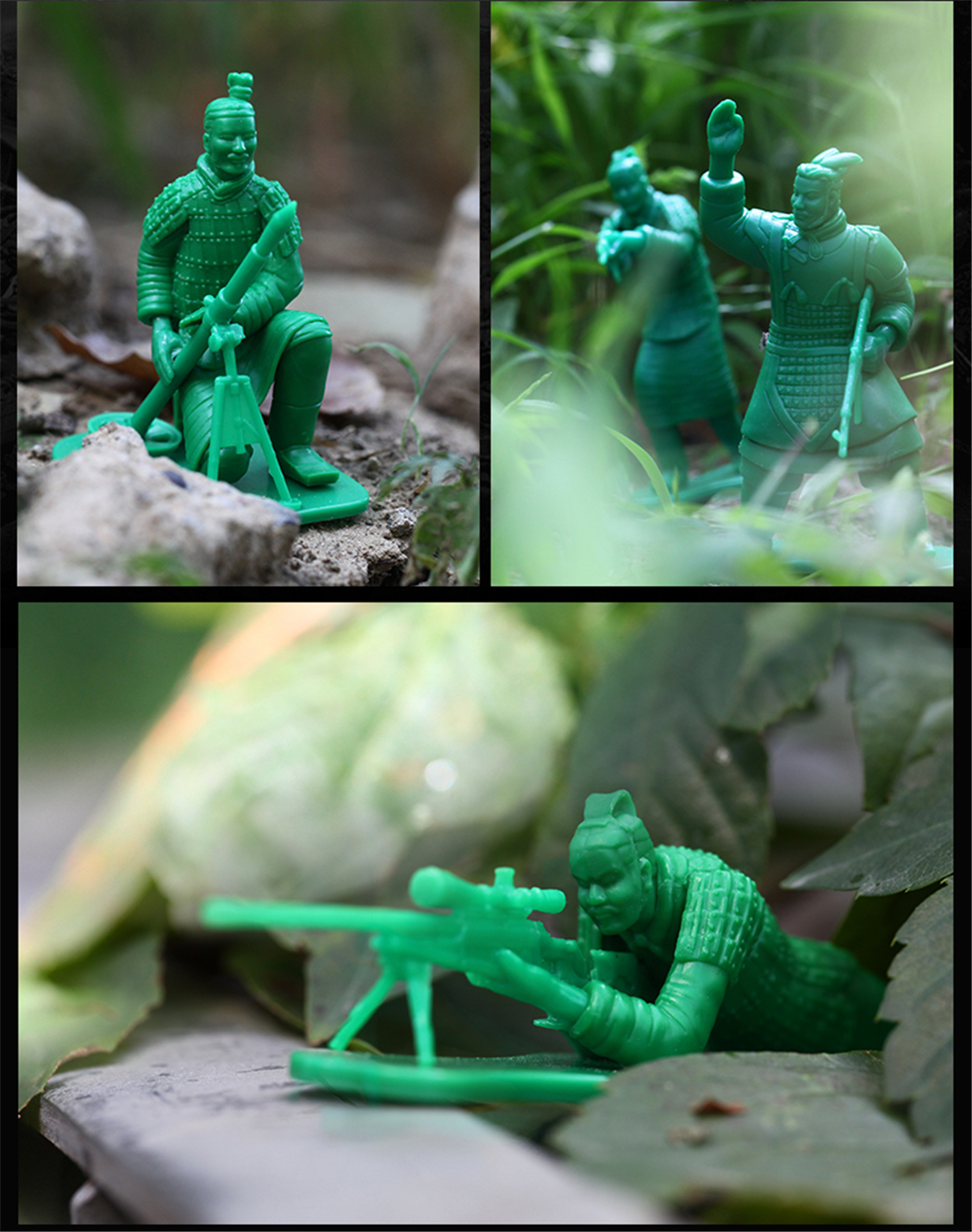 52toys超活化系列战斗兵马俑绿兵版盲盒