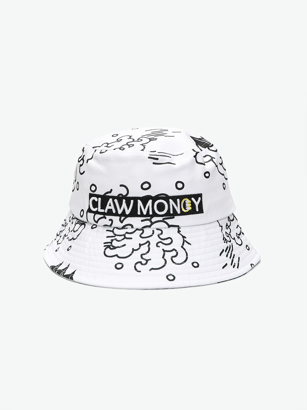CLAW MONEY|CLAW MONEY|女|渔夫帽|CLAW MONEY 白色涂鸦印花渔夫帽