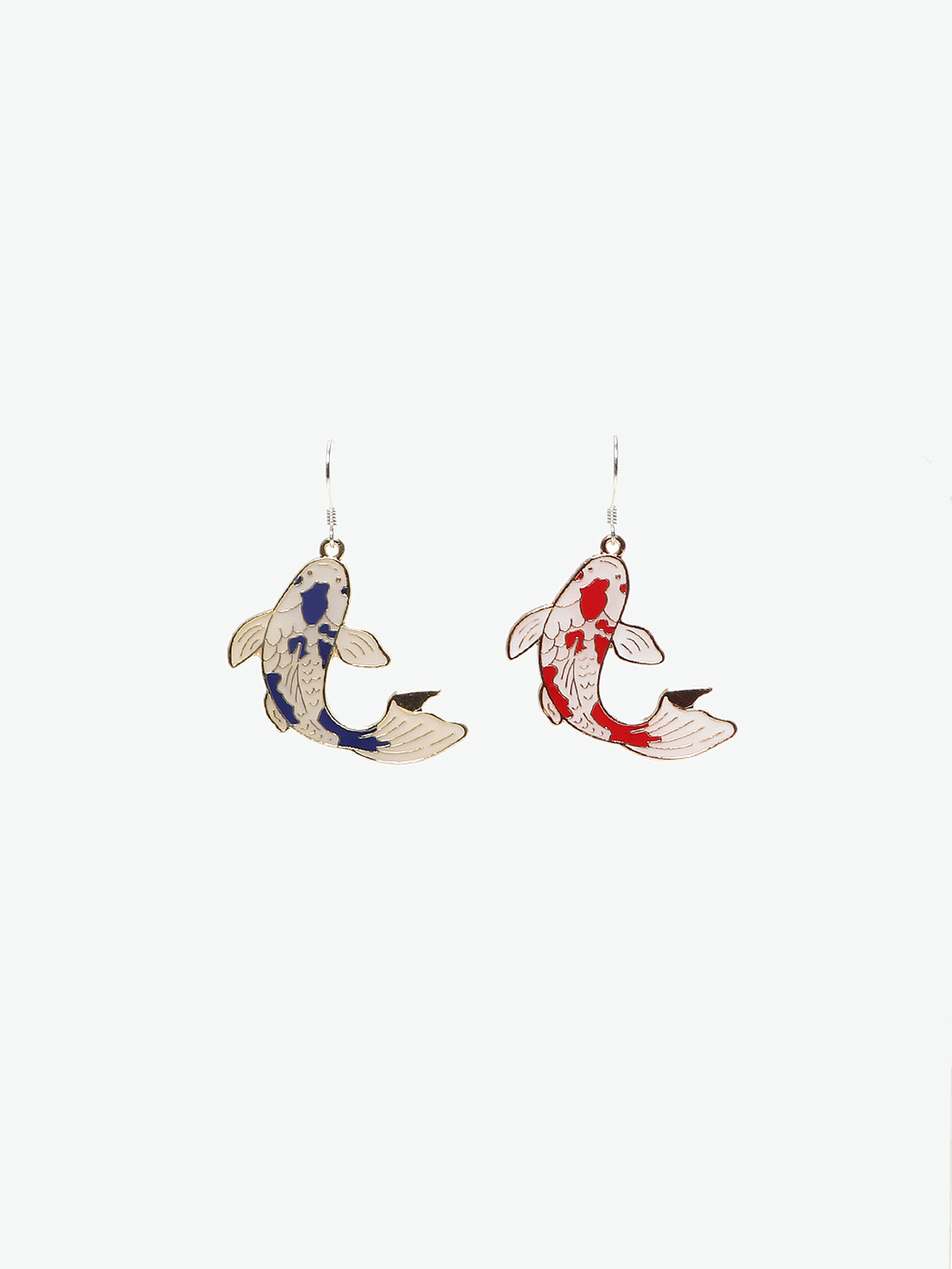 AliyaStore|女|AliyaStore 红蓝锦鲤耳环