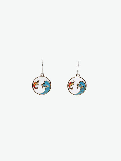 AliyaStore|男款|首饰|AliyaStore 海浪锦鲤耳环