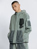 FLOAT|浮露|男款|防风外套|FLOAT 机能风拼接闪光纱皱布防风外套