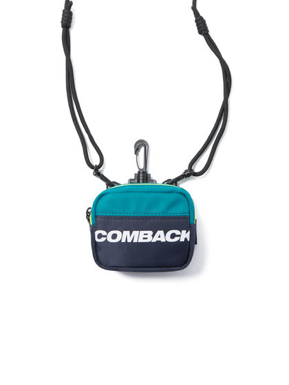 COMBACK|男款|手拎包/单肩包|COMBACK LOGO印花系列蓝绿色小挂包