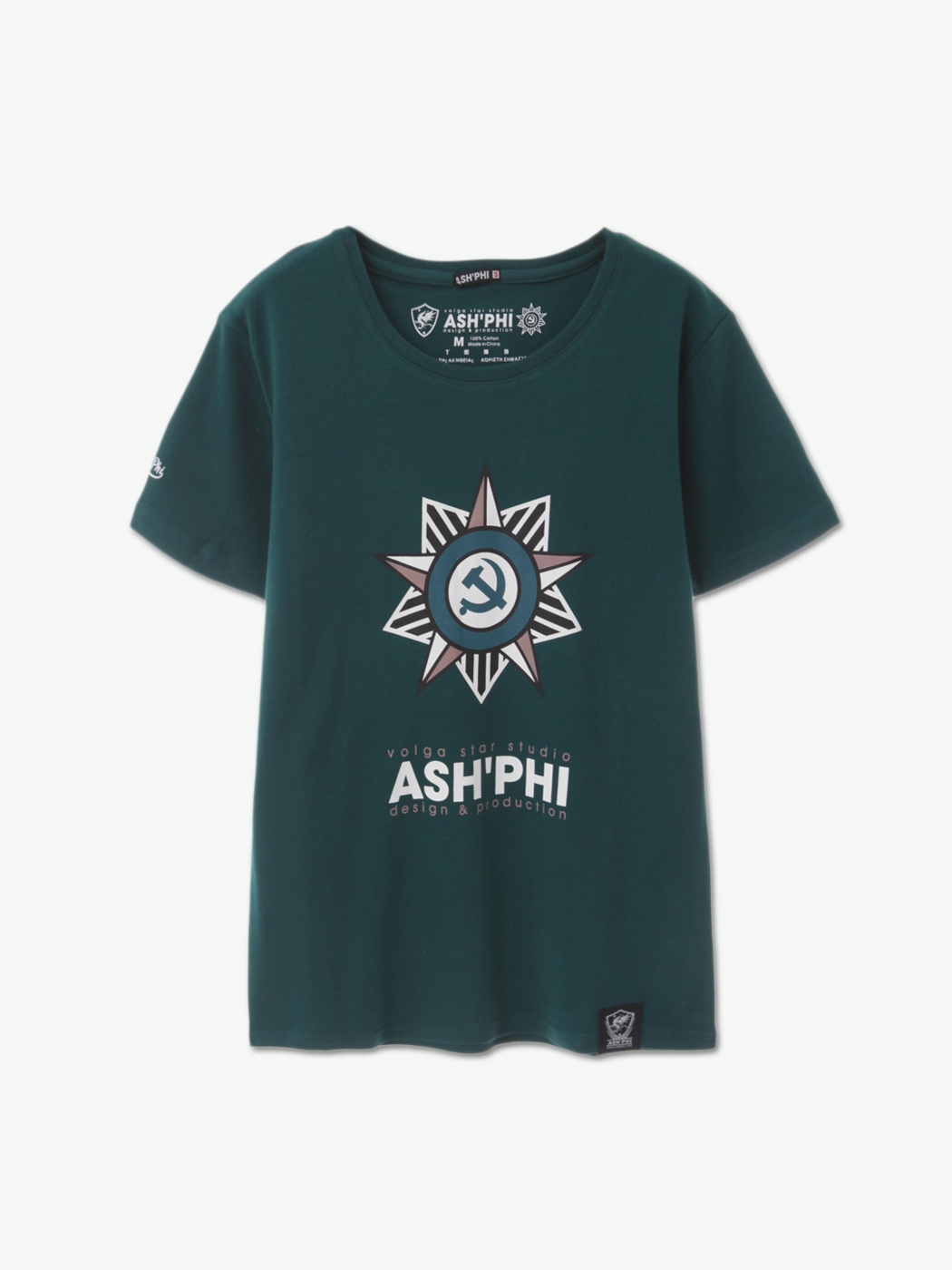 ASH'PHI|男|ASH'PHI 伏尔加之星印花T恤 修身版